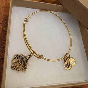 Alex and Ani Swarovski Crystal ‘Goddaughter’ Charm Expandable Bracelet